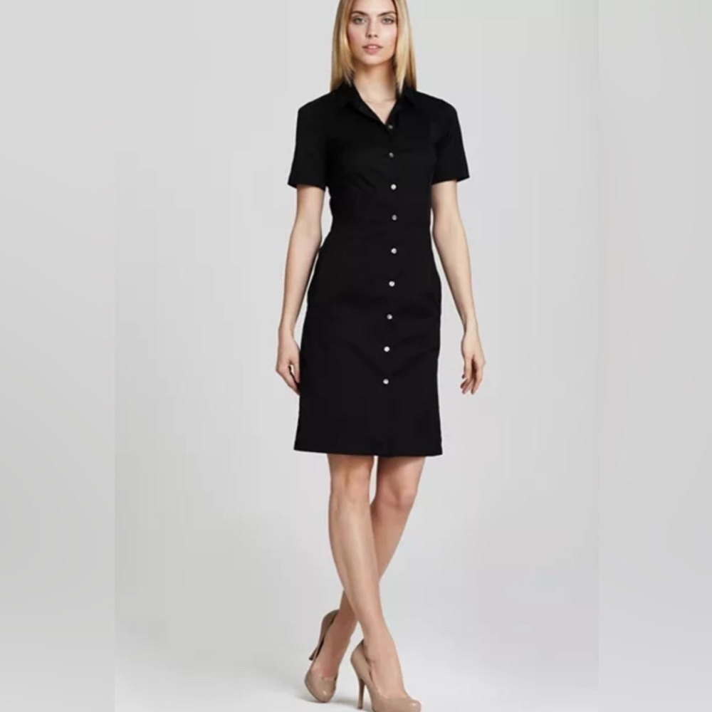 Theory | Timandra Impeccable collar button front dress Womens size 8 lightweight
